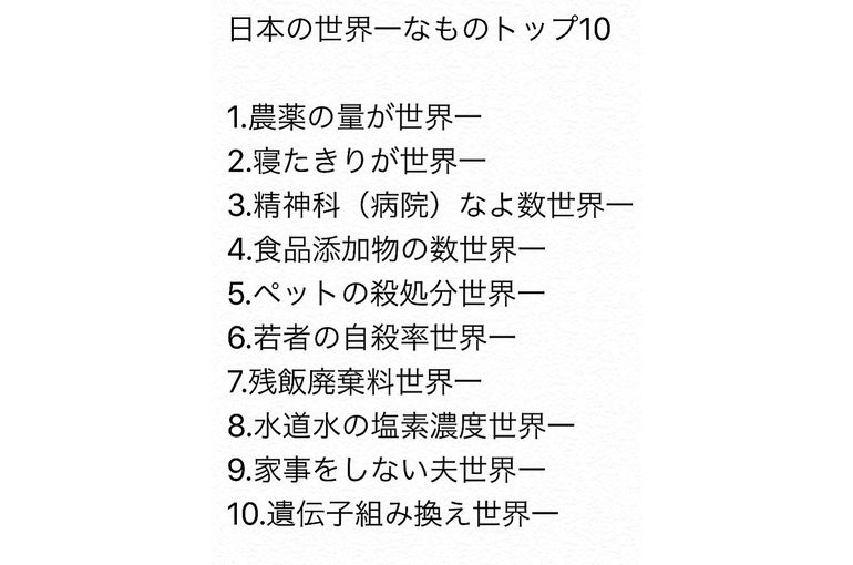 色んな1位